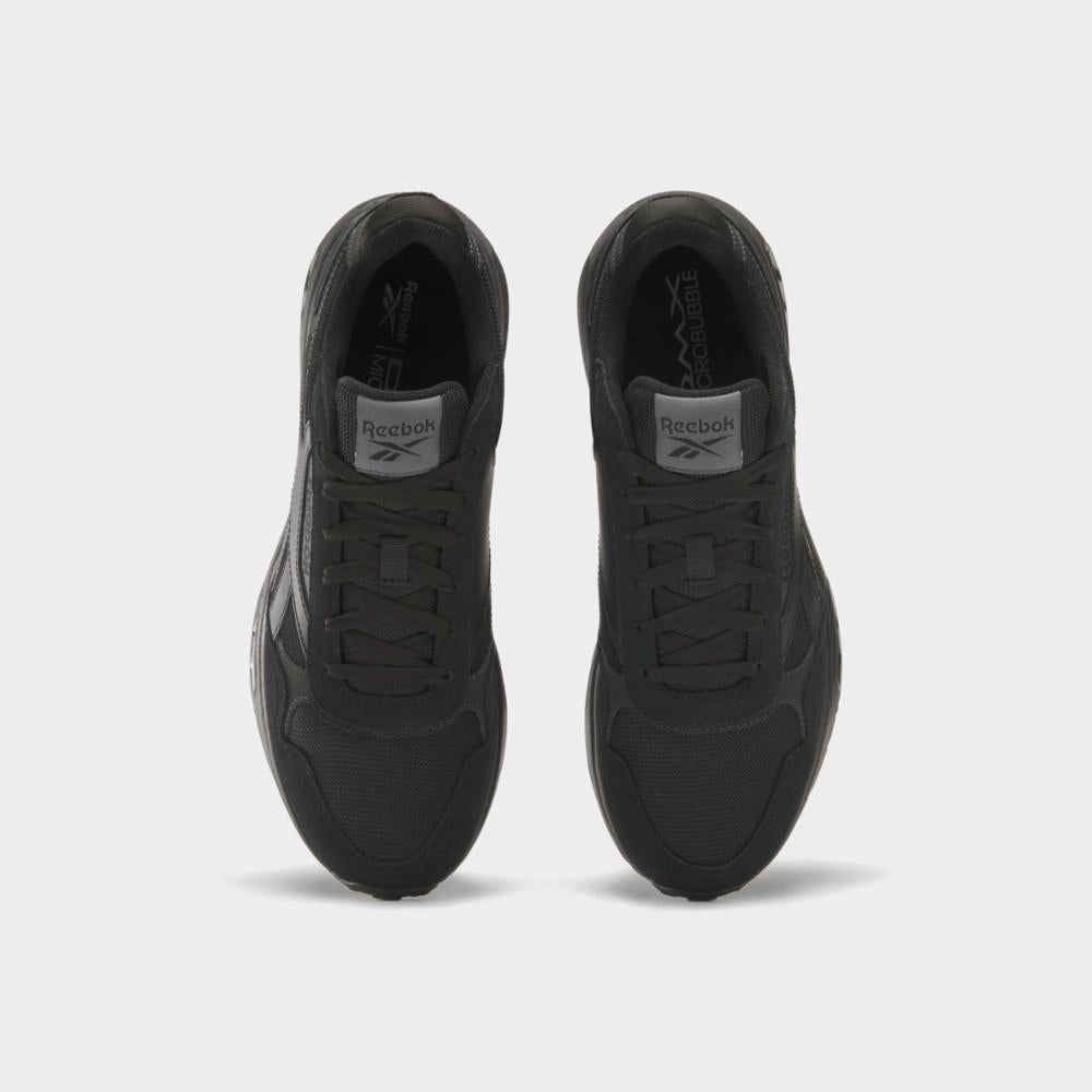 Reebok Footwear Men Reebok Glide DMX Shoes BLACK/BLACK/GREY 6 Fresh Dash