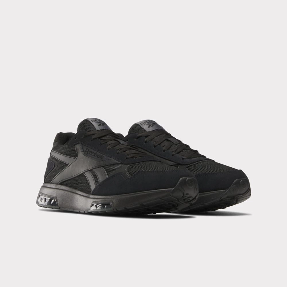 Reebok Footwear Men Reebok Glide DMX Shoes BLACK/BLACK/GREY 6 Fresh Dash