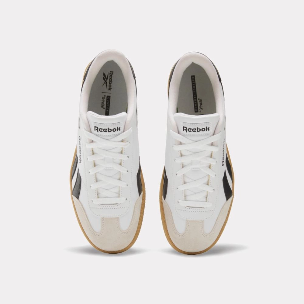 Reebok Footwear Men Reebok Smash Edge Shoes WHITE/BLACK/GUM Light Comfort