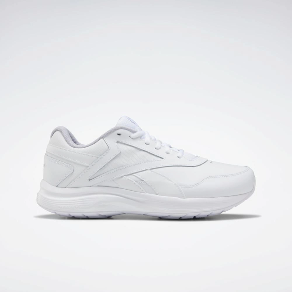 Reebok Footwear Men Walk Ultra 7 DMX Max Extra Wide Shoes WHITE/CDGRY2/CROYAL Route Trek