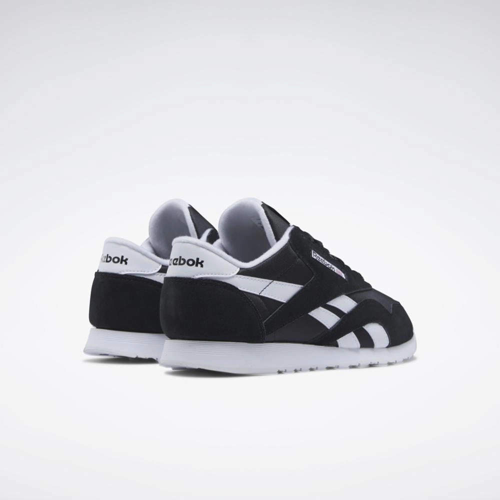 Reebok Footwear Women Classic Nylon Shoes CORE BLK/FTWR WHT/FTWR WHT Modern Step Glide Move-Out