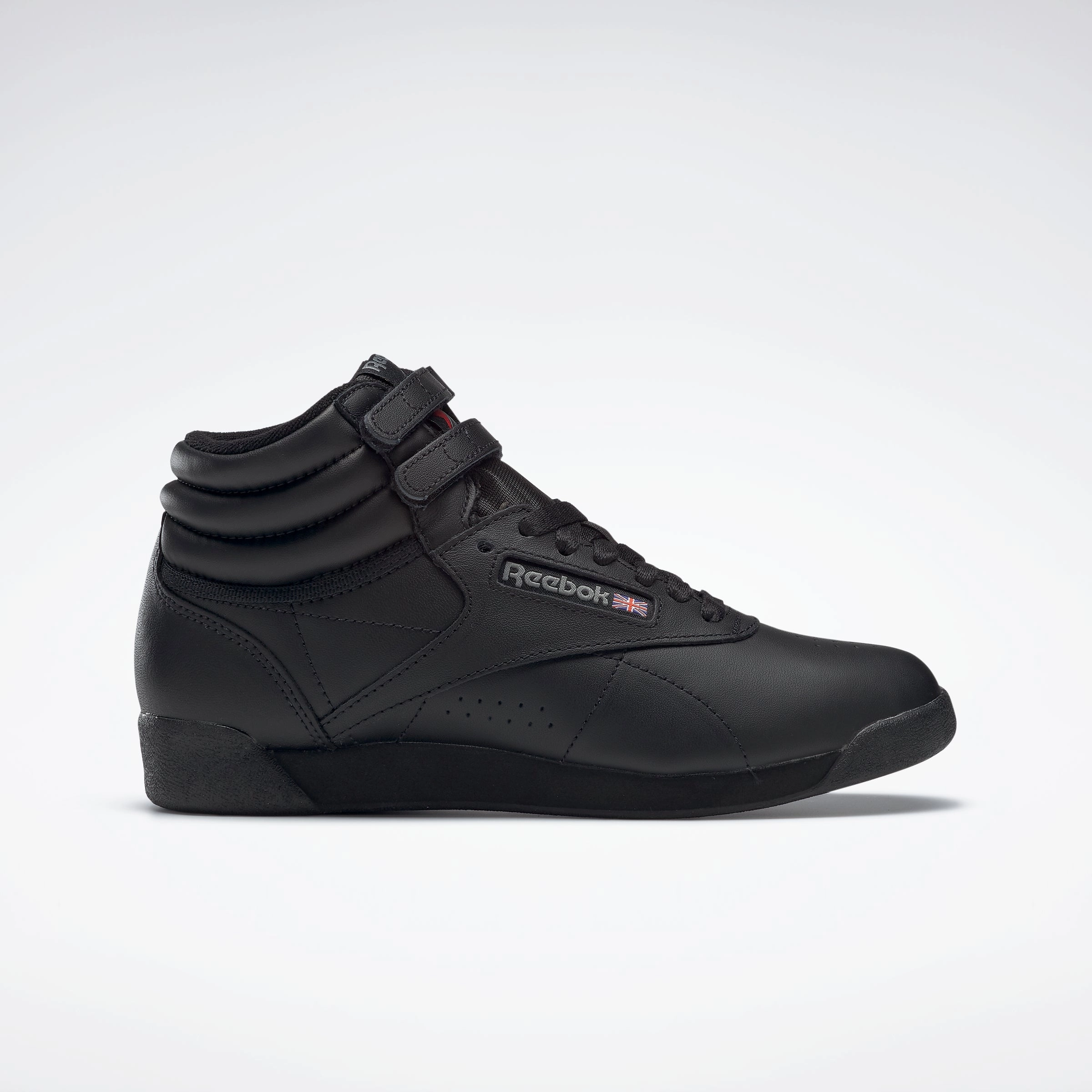 Reebok Footwear Women Freestyle Hi Black Hook And Loop Petite Fit