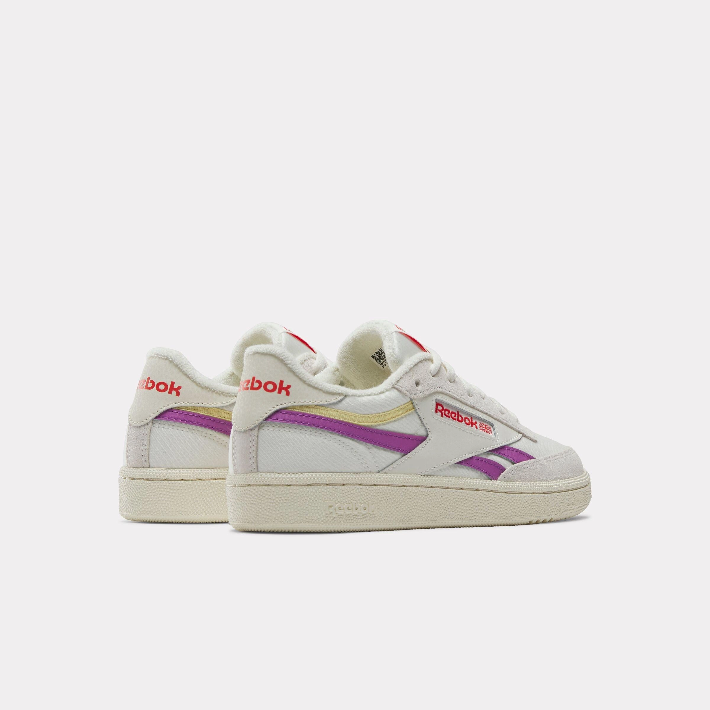 Reliable Footwear Reebok Footwear Women Club C Revenge Shoes CHALK/VINTAGECHALK/PURPLERAVE
