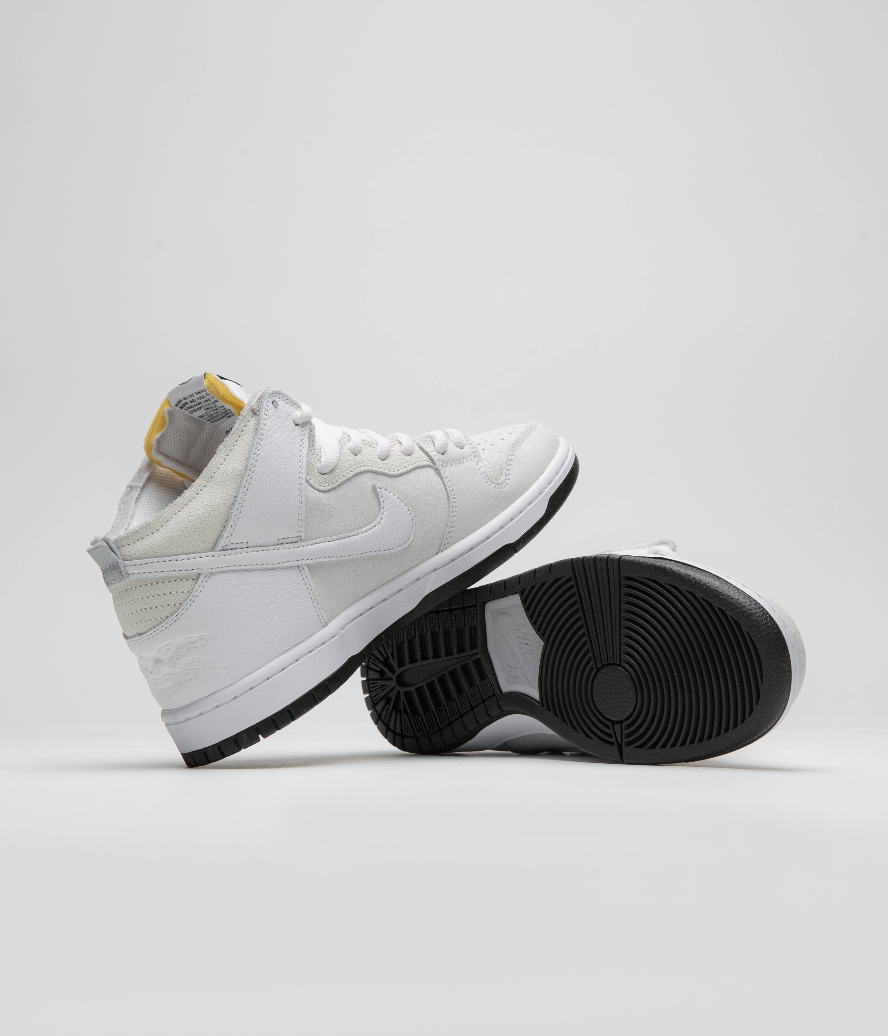 Road Running Equipment Nike SB x Antihero Dunk High Shoes - White / White - Black