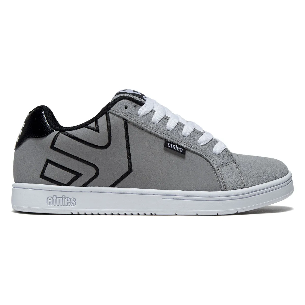 Etnies Fader Shoes - Light Grey/Black mesh ventilation