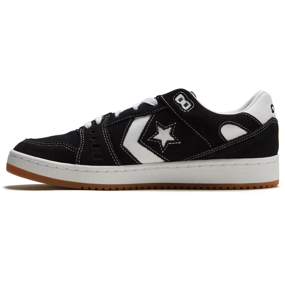 Rugged Outsole Converse As-1 Pro Ox Shoes - Black/White/Gum