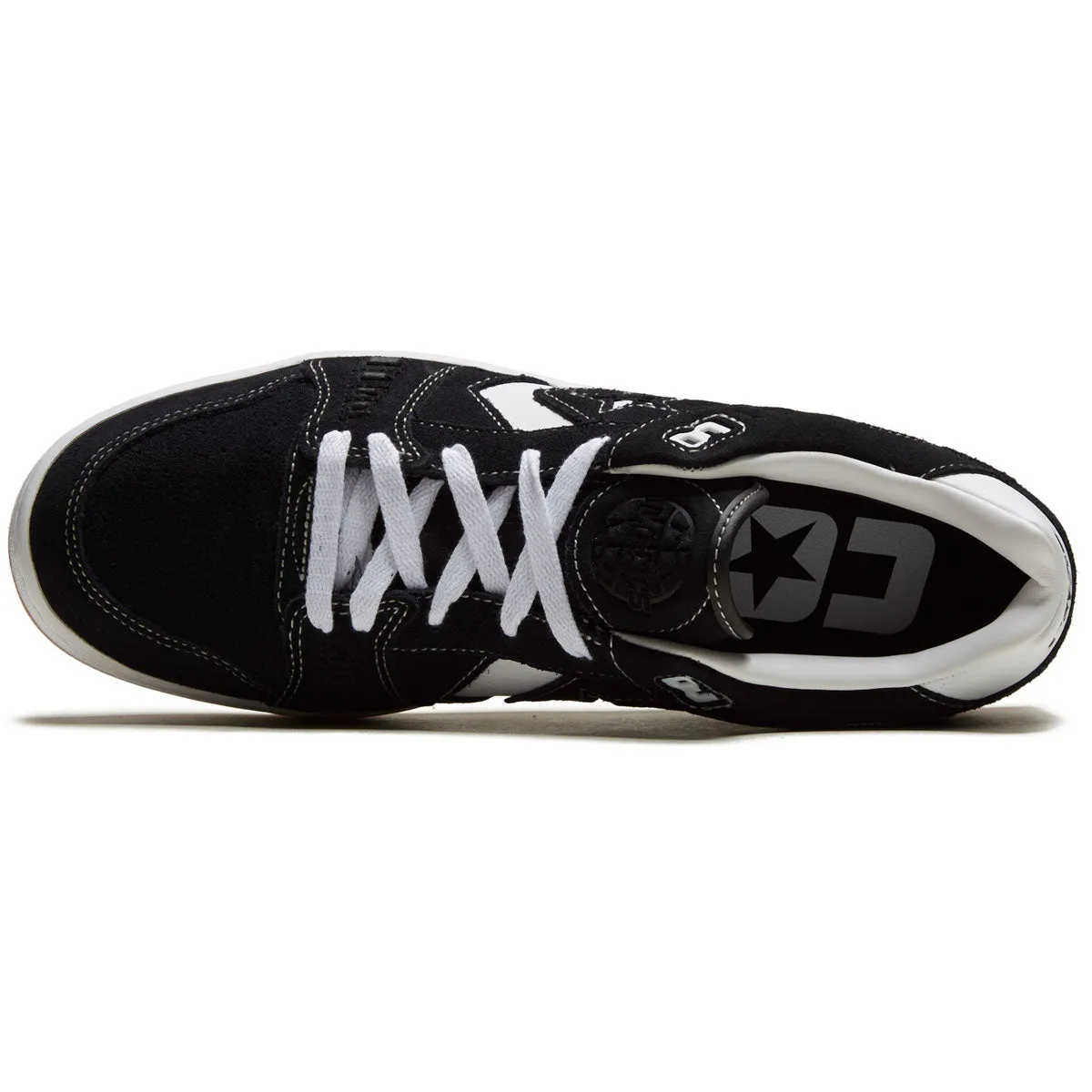 Rugged Outsole Converse As-1 Pro Ox Shoes - Black/White/Gum