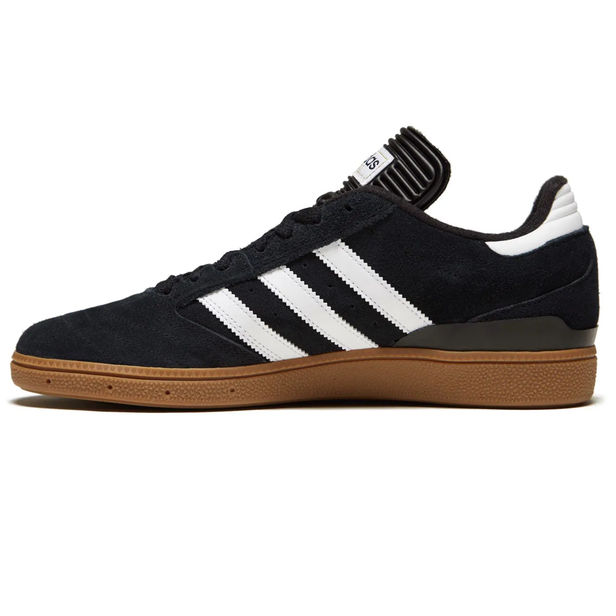 Rugged Sole Adidas Busenitz Shoes - Black/White/Gold Metallic