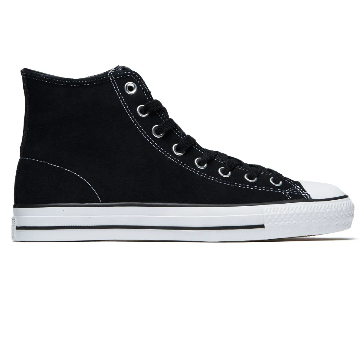 Converse Chuck Taylor All Star Pro Hi Shoes - Black/Black/White Skate Step