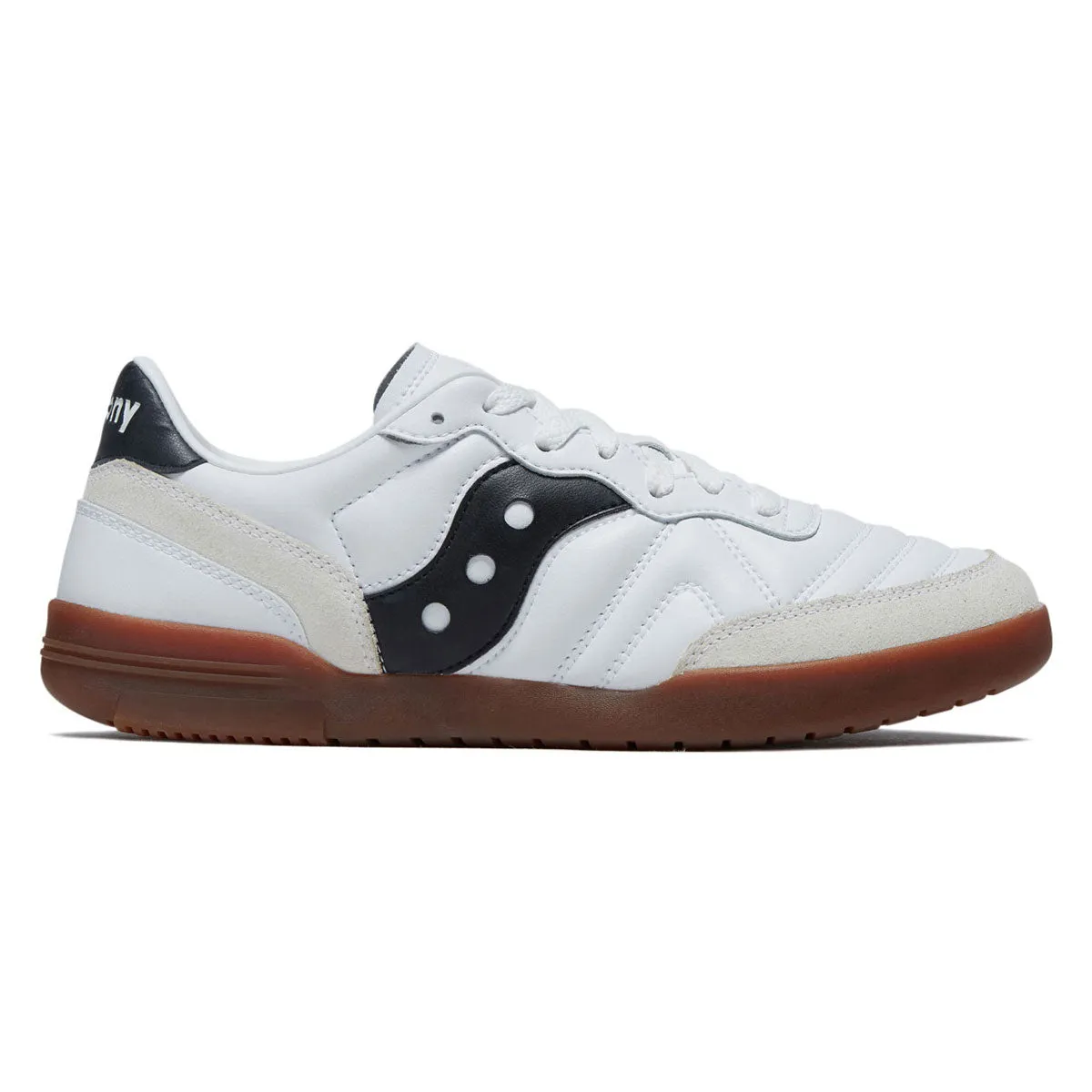Go Fast Urban Active Saucony 586i Leather Shoes - White/Black