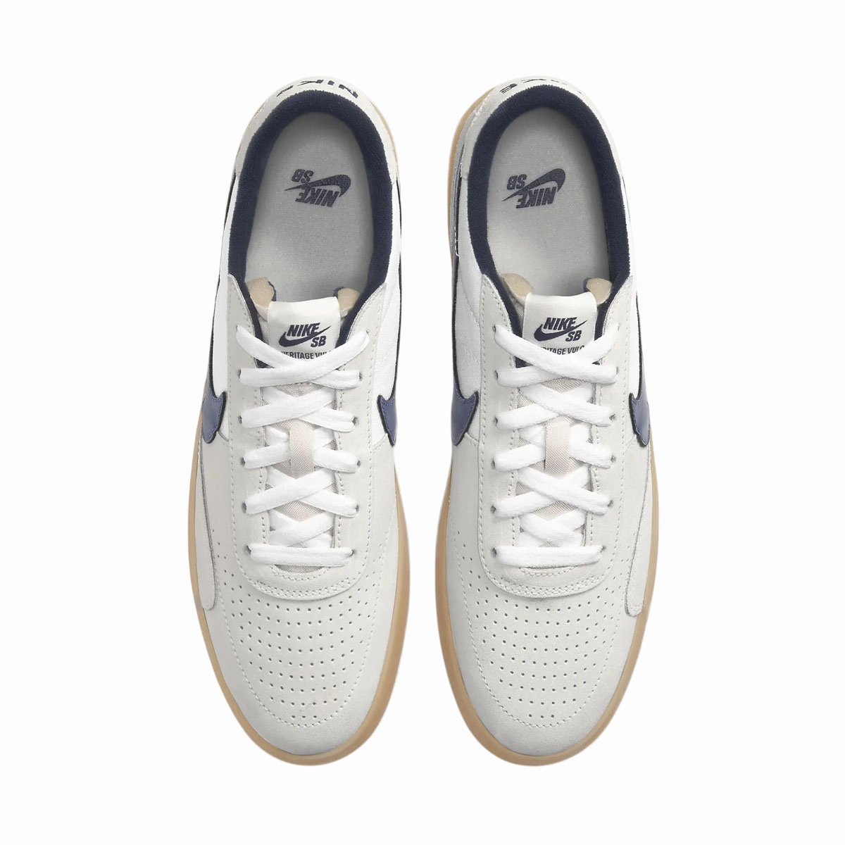 SB Heritage Vulc 'Cloud White Navy' Slip Resistant Pads