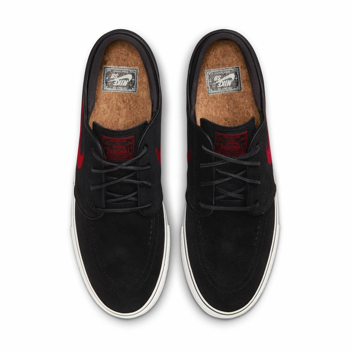 SB Zoom Janoski OG  'Black University Red' Shock-absorbent silhouette