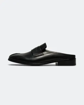 Total Ease Shiny Leather Slipper - Black