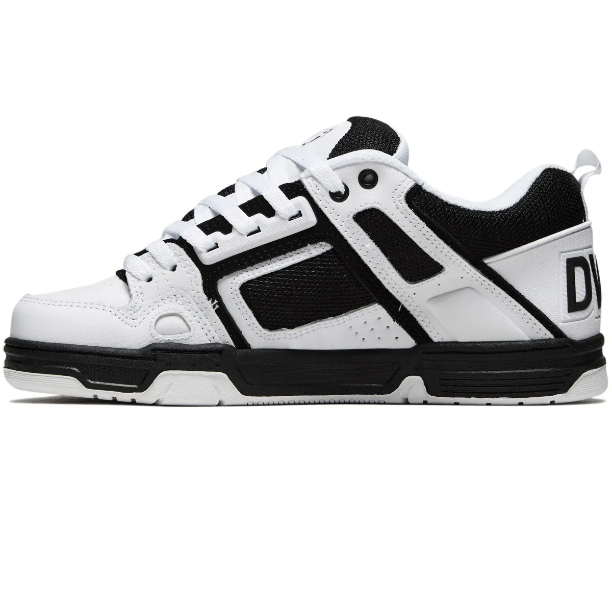 Shock Flow Pro DVS Comanche Shoes - White/Black/White Leather