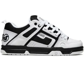DVS Comanche Shoes - White/Black/White Leather Functional Style