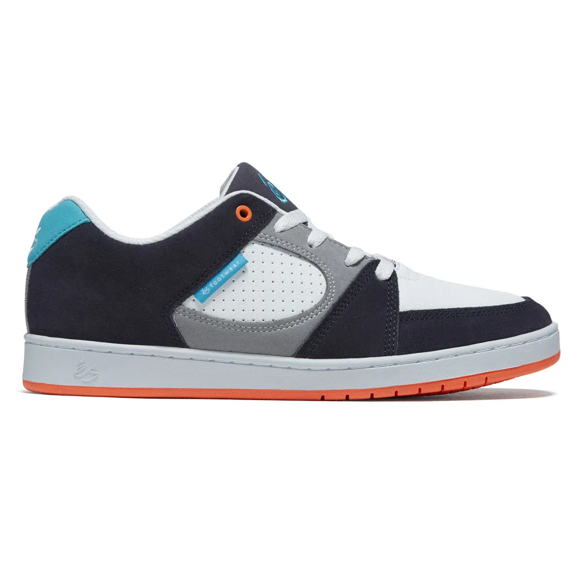 Easy Movement Snug Support Fit eS Accel Slim Shoes - Navy/Grey/Orange