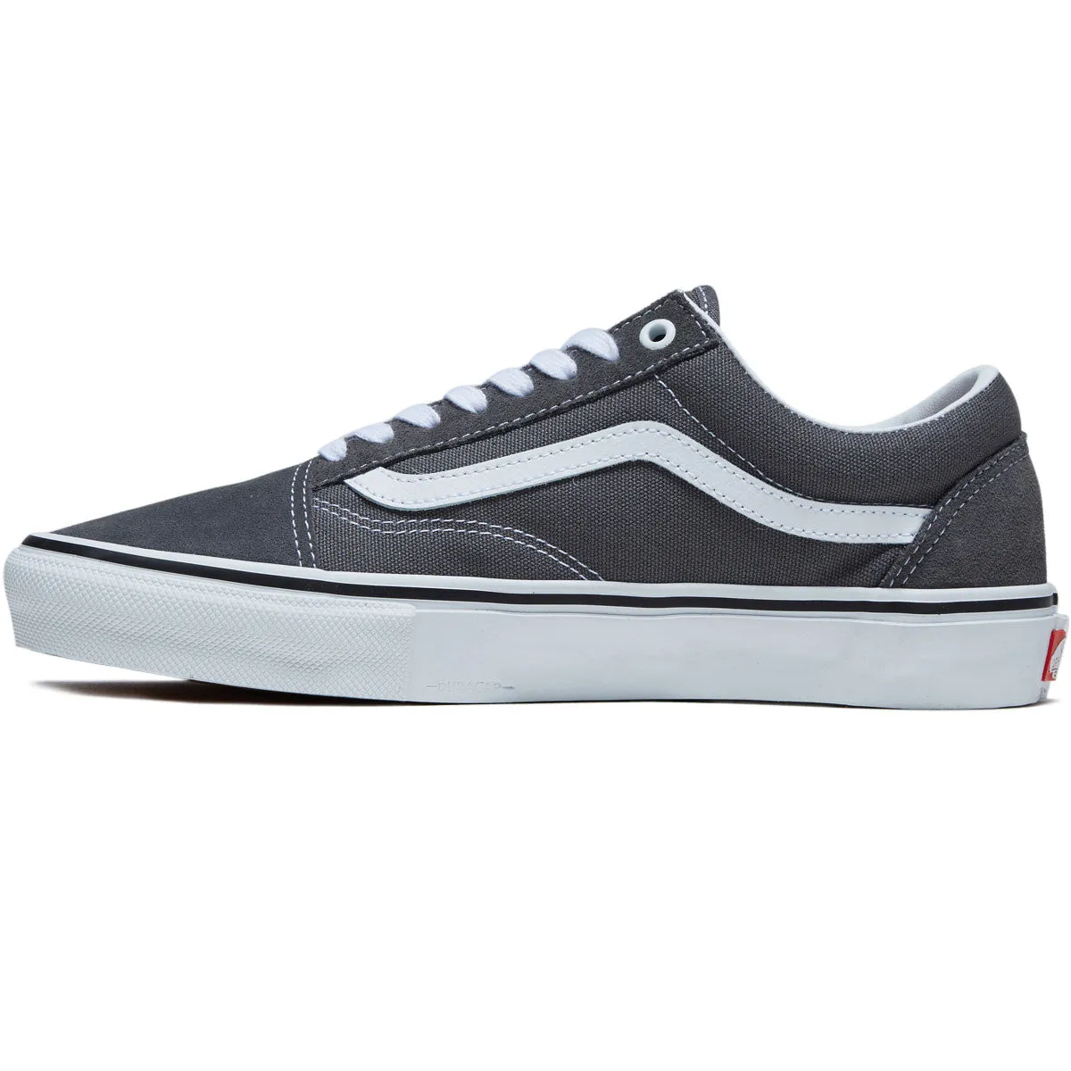 Shock Max Vans Skate Old Skool Shoes - Pewter/White