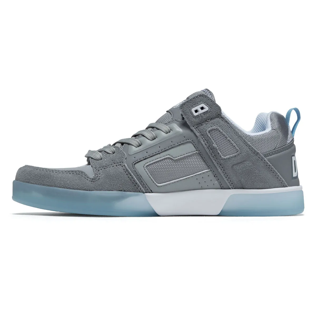 Shock Pace DVS Comanche LT Shoes - Wild Dove/Grey/Blue Suede