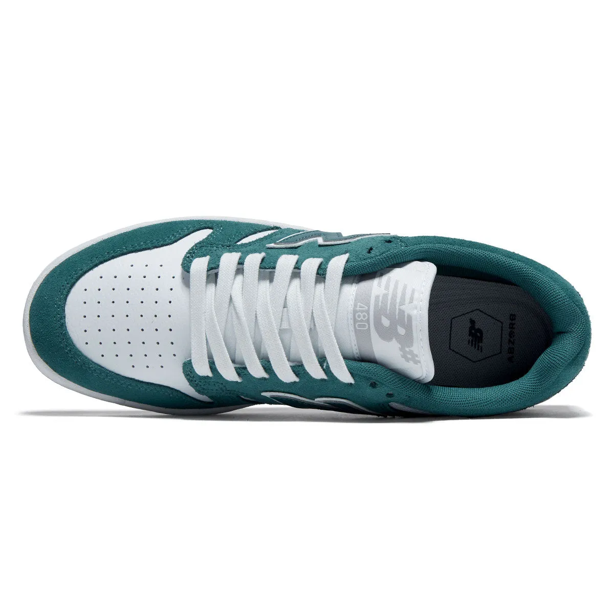 Sleek Wear New Balance 480 Shoes - Vintage Teal/White
