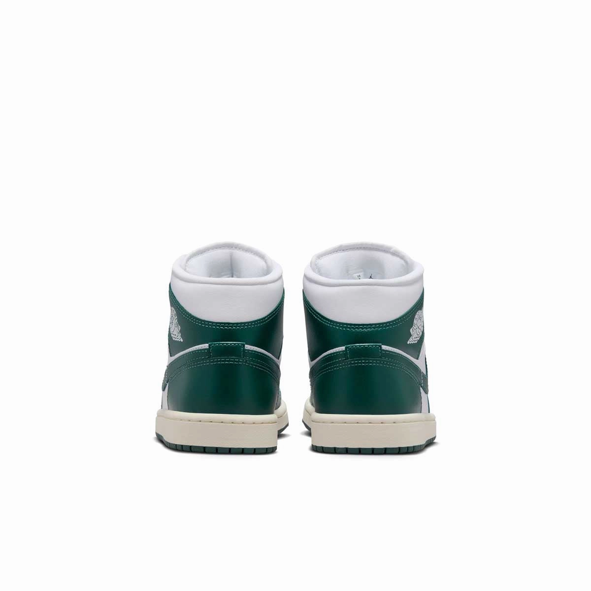 Sleek Silhouette Wmns Air Jordan 1 Mid 'Sail Oxidised Green'