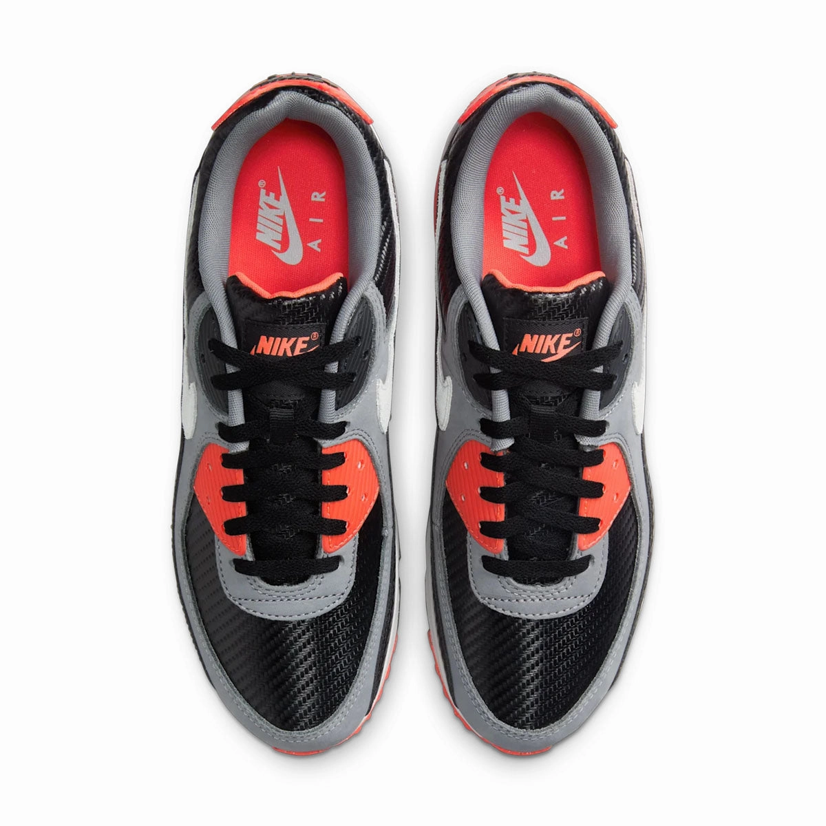 Sleek Style Air Max 90 Premium 'Infrared Carbon'