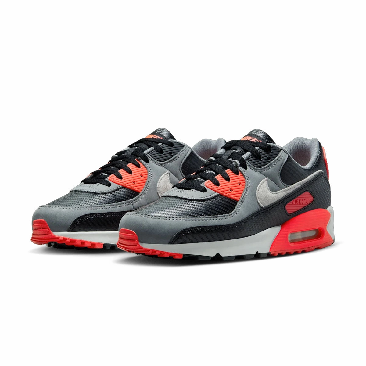Sleek Style Air Max 90 Premium 'Infrared Carbon'