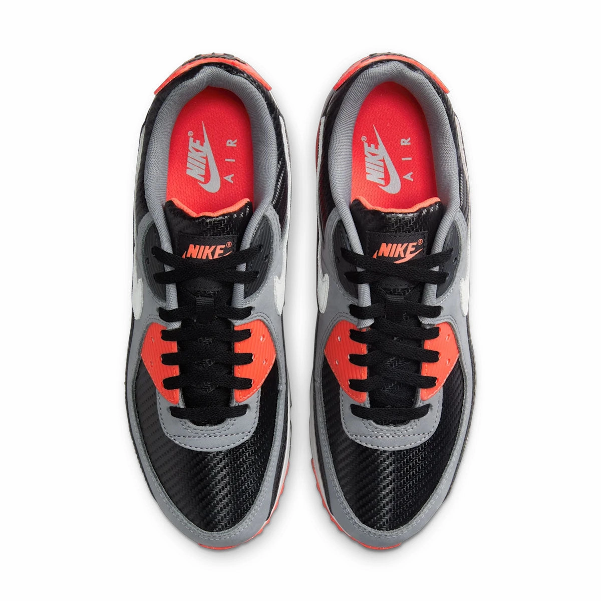 Sleek Style Air Max 90 Premium 'Infrared Carbon'