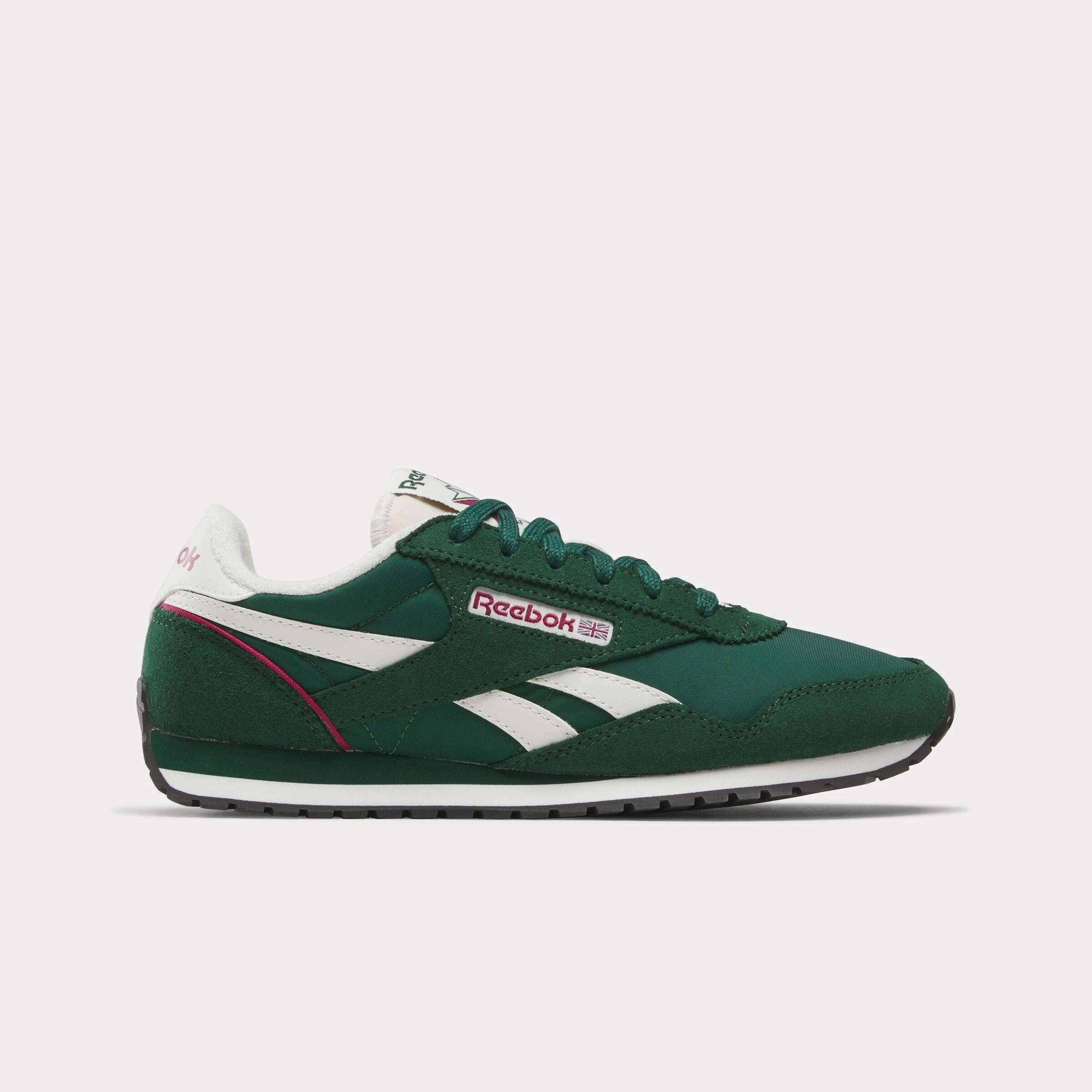 Reebok Footwear Women Classic AZ Shoes CLASSIC GREEN/CLASSIC GREEN/CH Easy Care