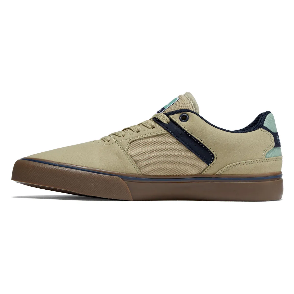 Smooth ride Emerica The Low Vulc Shoes - Tan/Blue/Green
