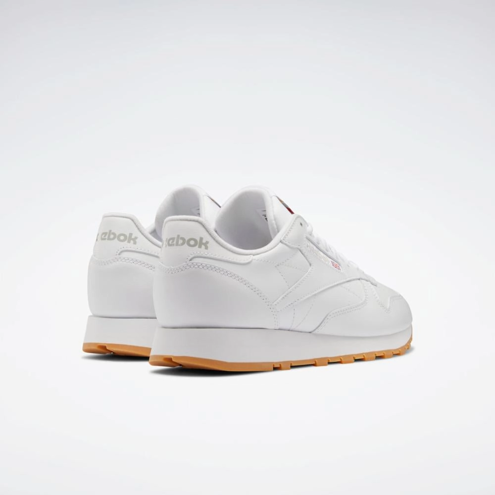 Soft Base Reebok Footwear Men Classic Leather Shoes FTWR WHT/PURE GRY 3/REEBOK RUB