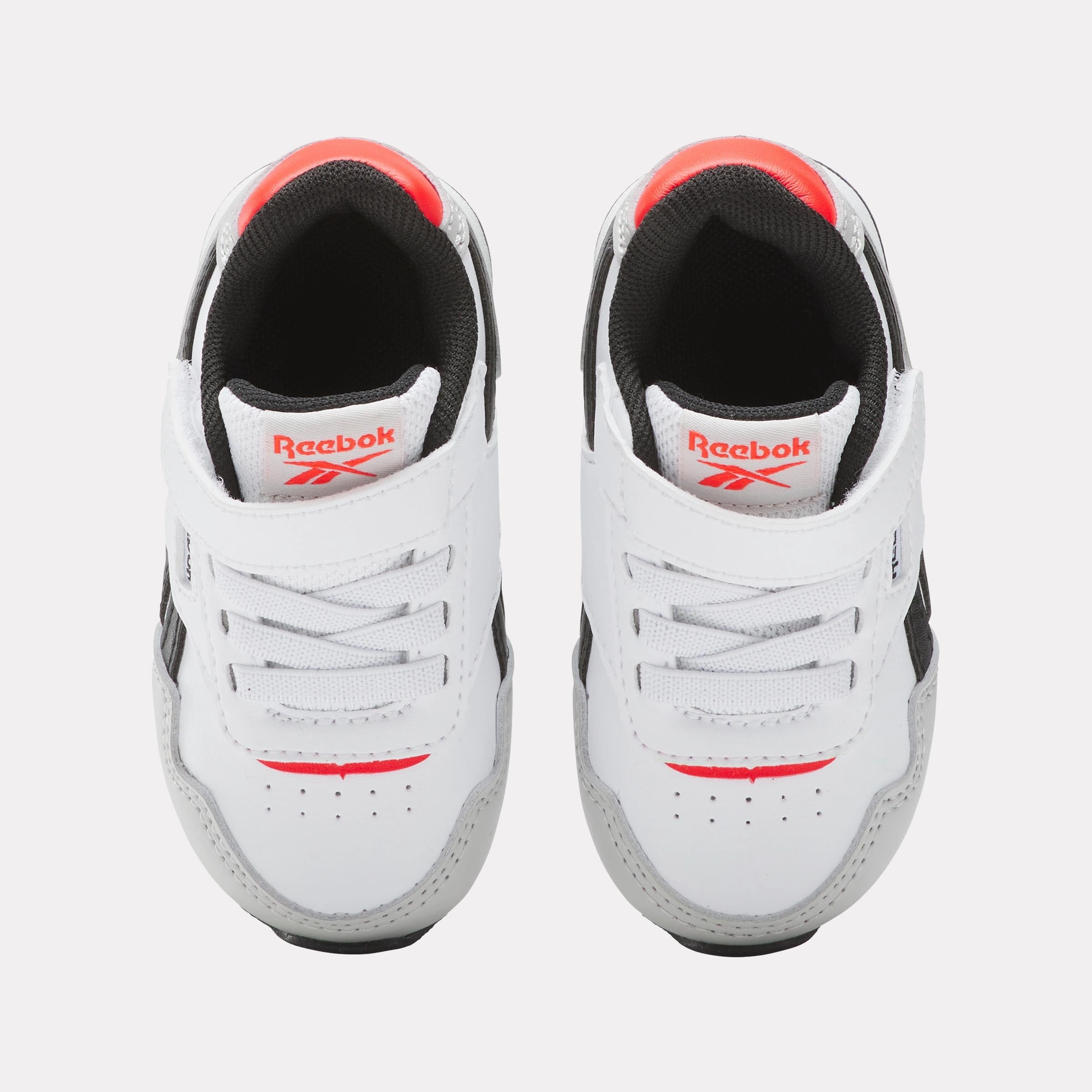 Soft Footbed Comfort Reebok Footwear Kids Reebok Glide Elastic Lace & Top Strap Shoes - Toddler FTWRWHITE/MISTGREY/ENERGYRED