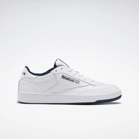 Reebok Footwear Men Club C 85 Shoes INT-WHT/NAVY Trendy Wear Flat Sole