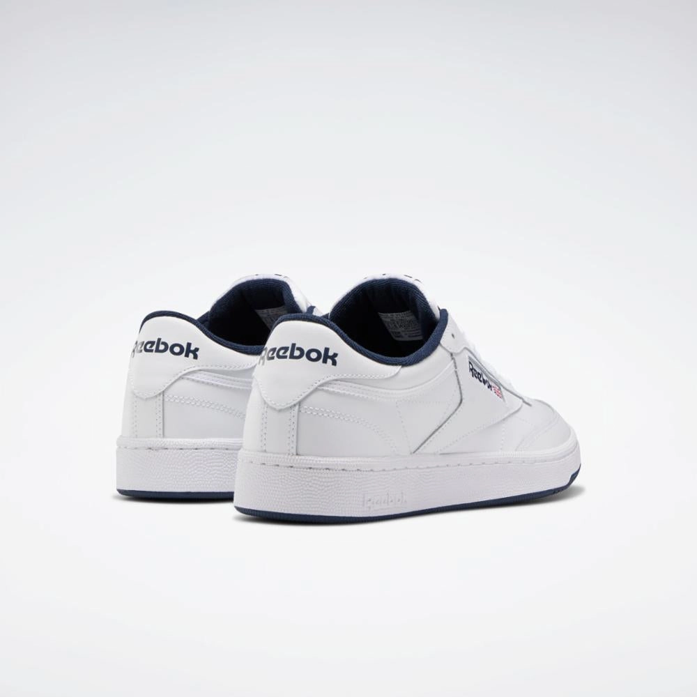 Soft Glide Move Reebok Footwear Men Club C 85 Shoes INT-WHT/NAVY