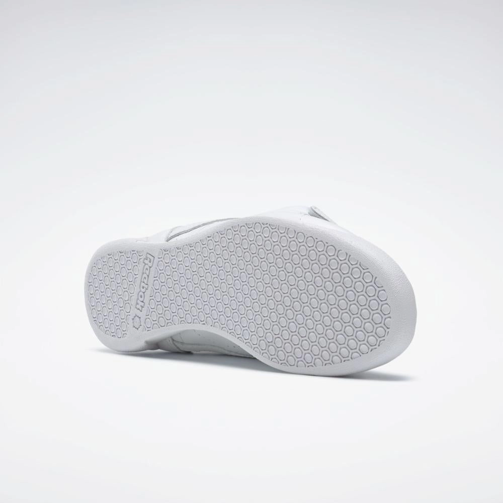 Soft Motion Comfort Reebok Footwear Women Freestyle Hi Women's Shoes INT-WHT/SILVER