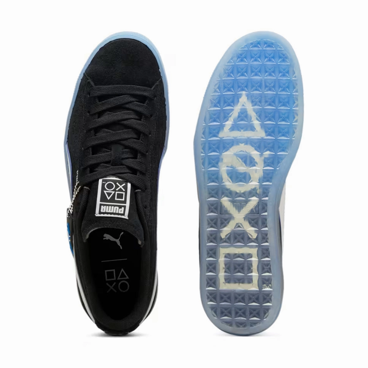 Soft Motion Layer   Playstation Suede 'Black Glacial Gray'