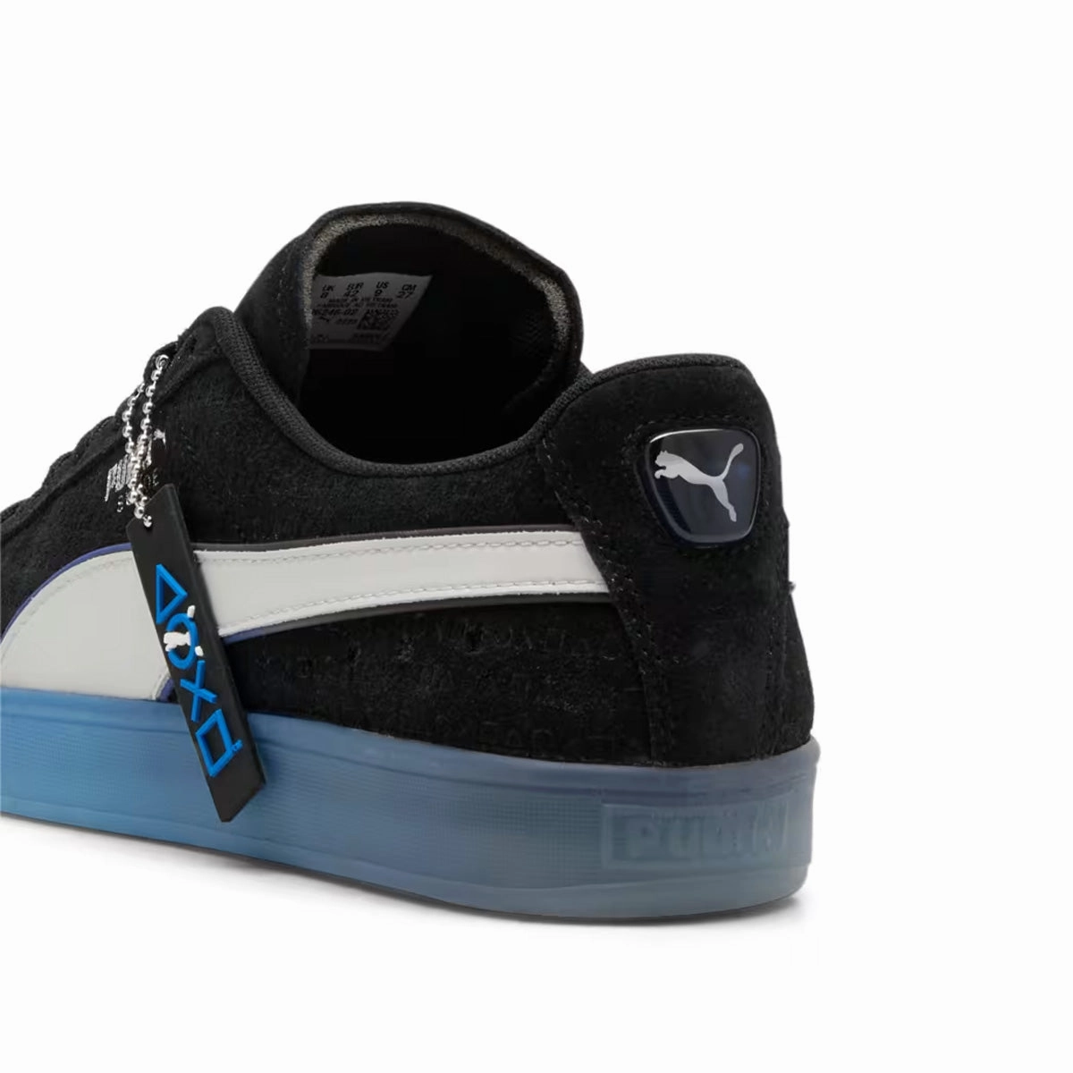 Soft Motion Layer   Playstation Suede 'Black Glacial Gray'