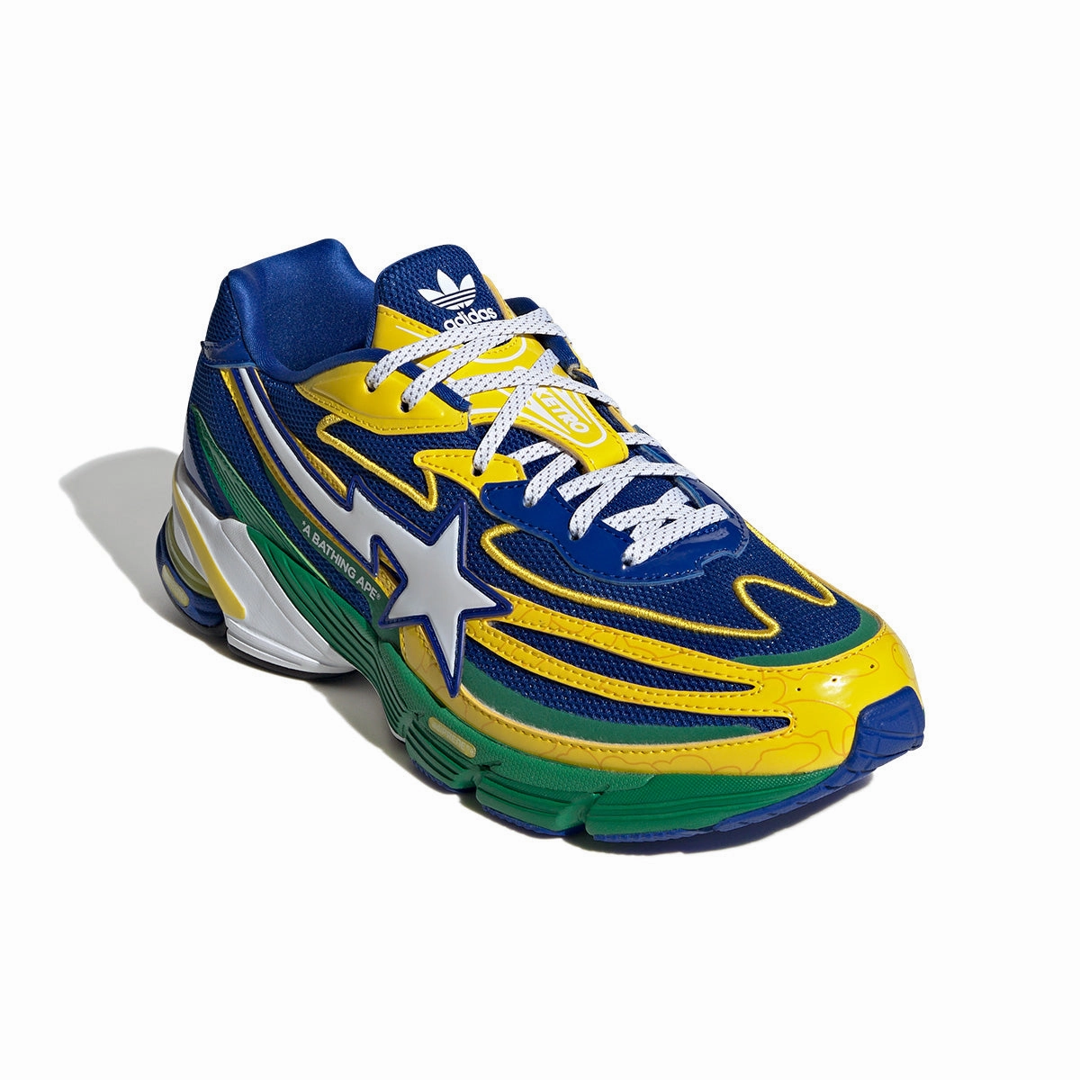 Soft Motion Step Glide   Bape Orketro 'Yellow Blue Green'