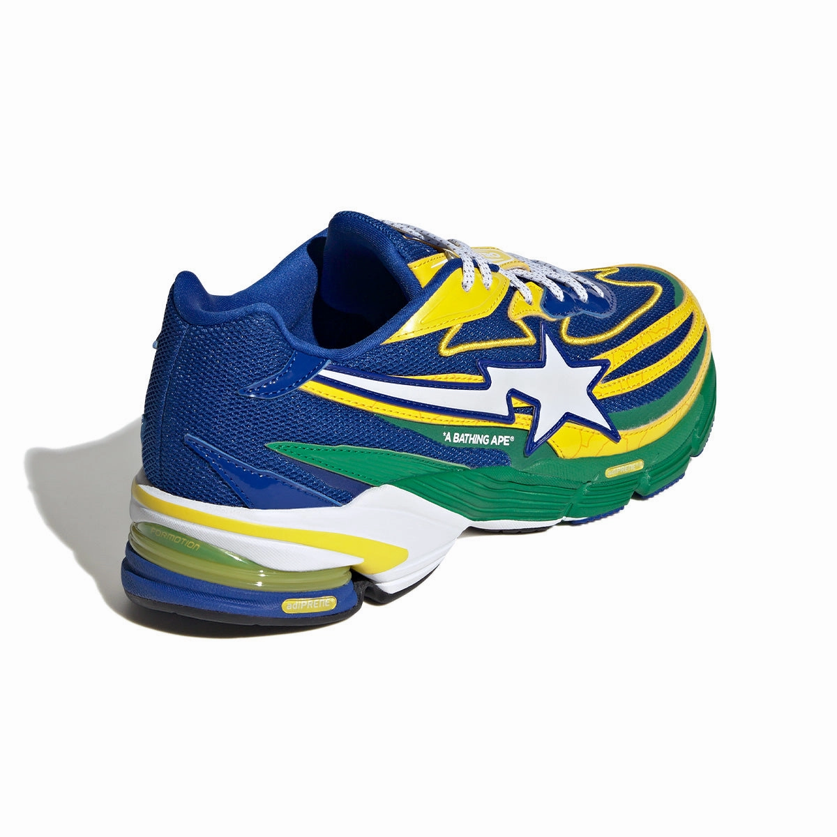 Soft Motion Step Glide   Bape Orketro 'Yellow Blue Green'