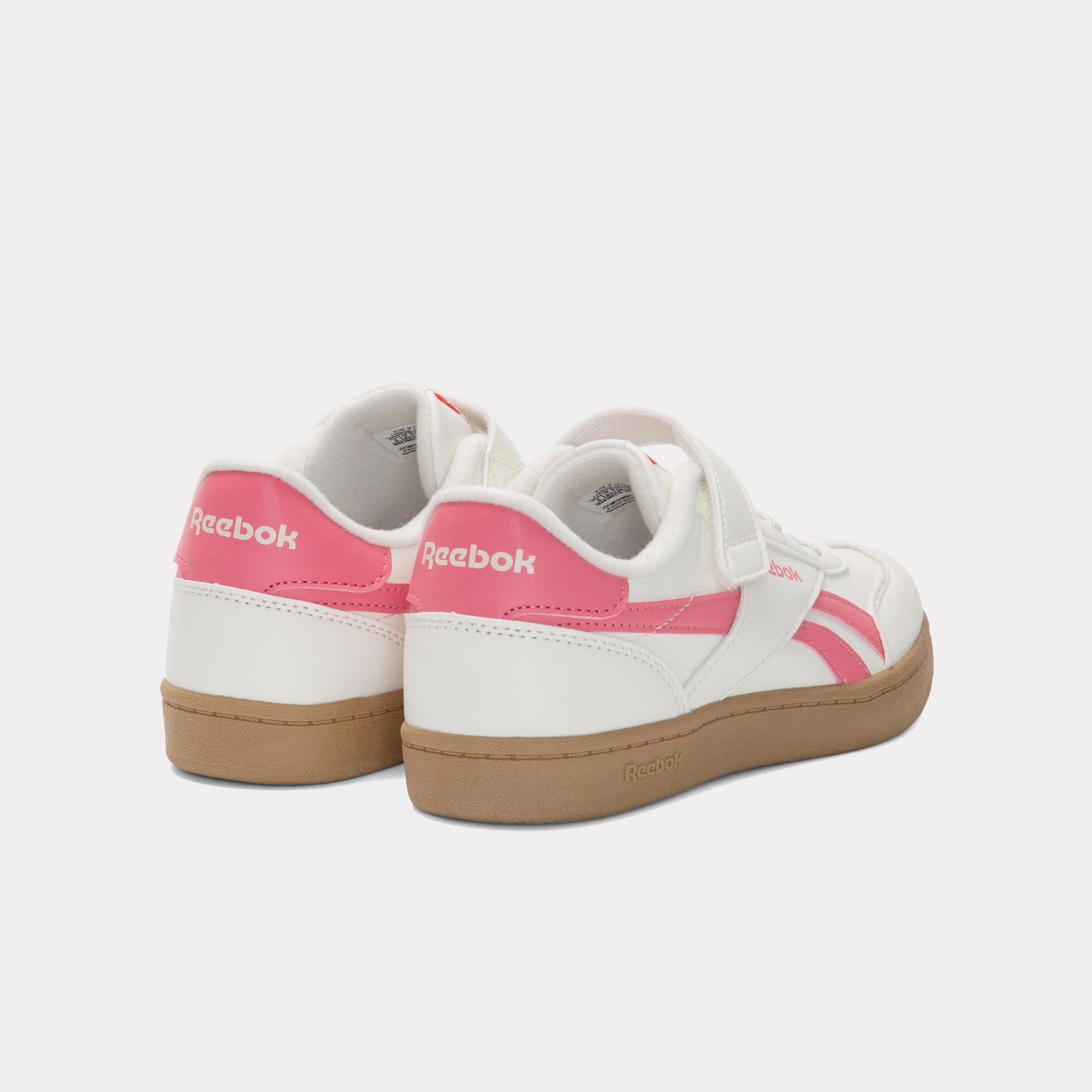 Soft Motion Step-On Comfort Layer Reebok Footwear Kids Smash Edge Shoes ??Pre-School CHALK/PASSIONPINK/SGUM1