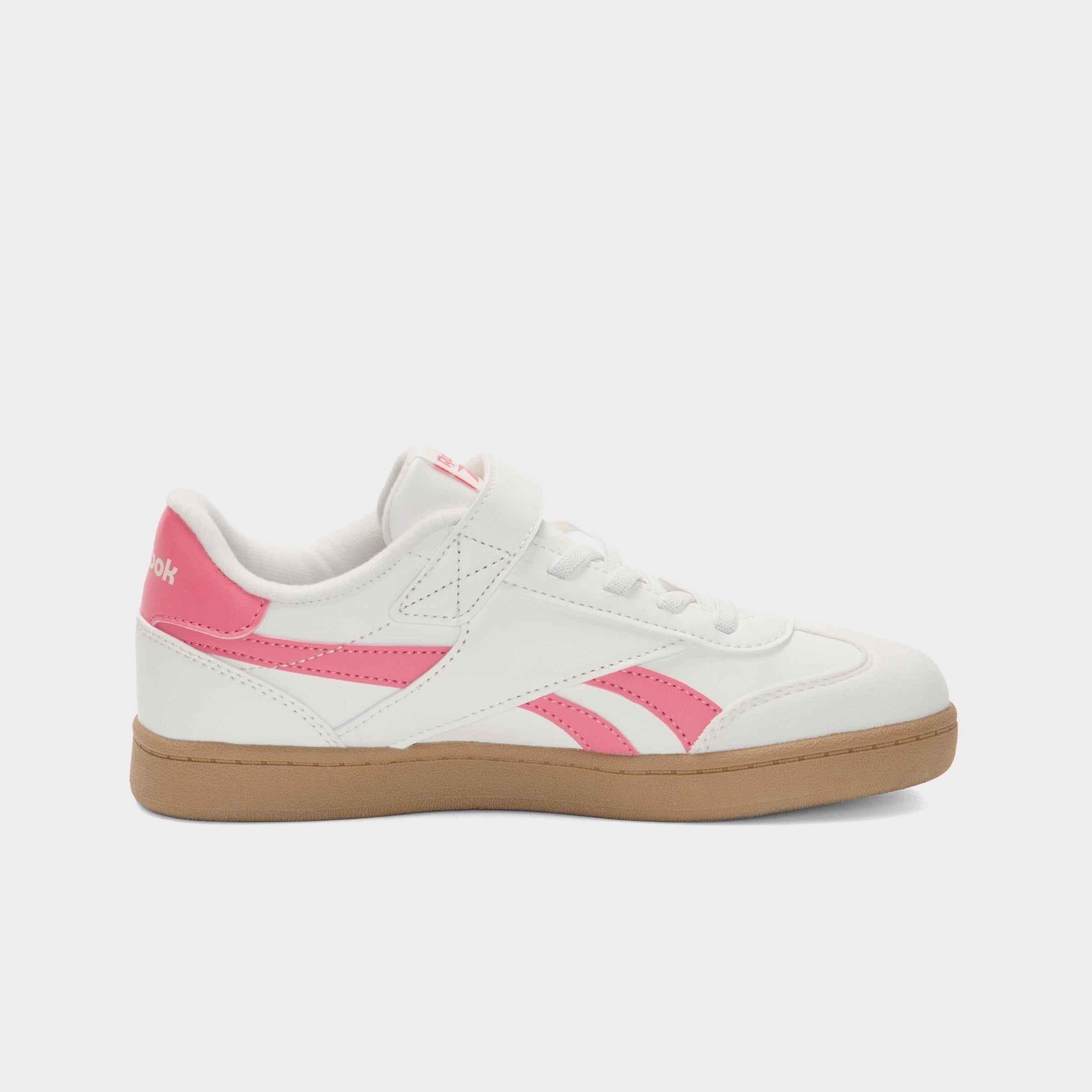 Soft Motion Step-On Comfort Layer Reebok Footwear Kids Smash Edge Shoes ??Pre-School CHALK/PASSIONPINK/SGUM1