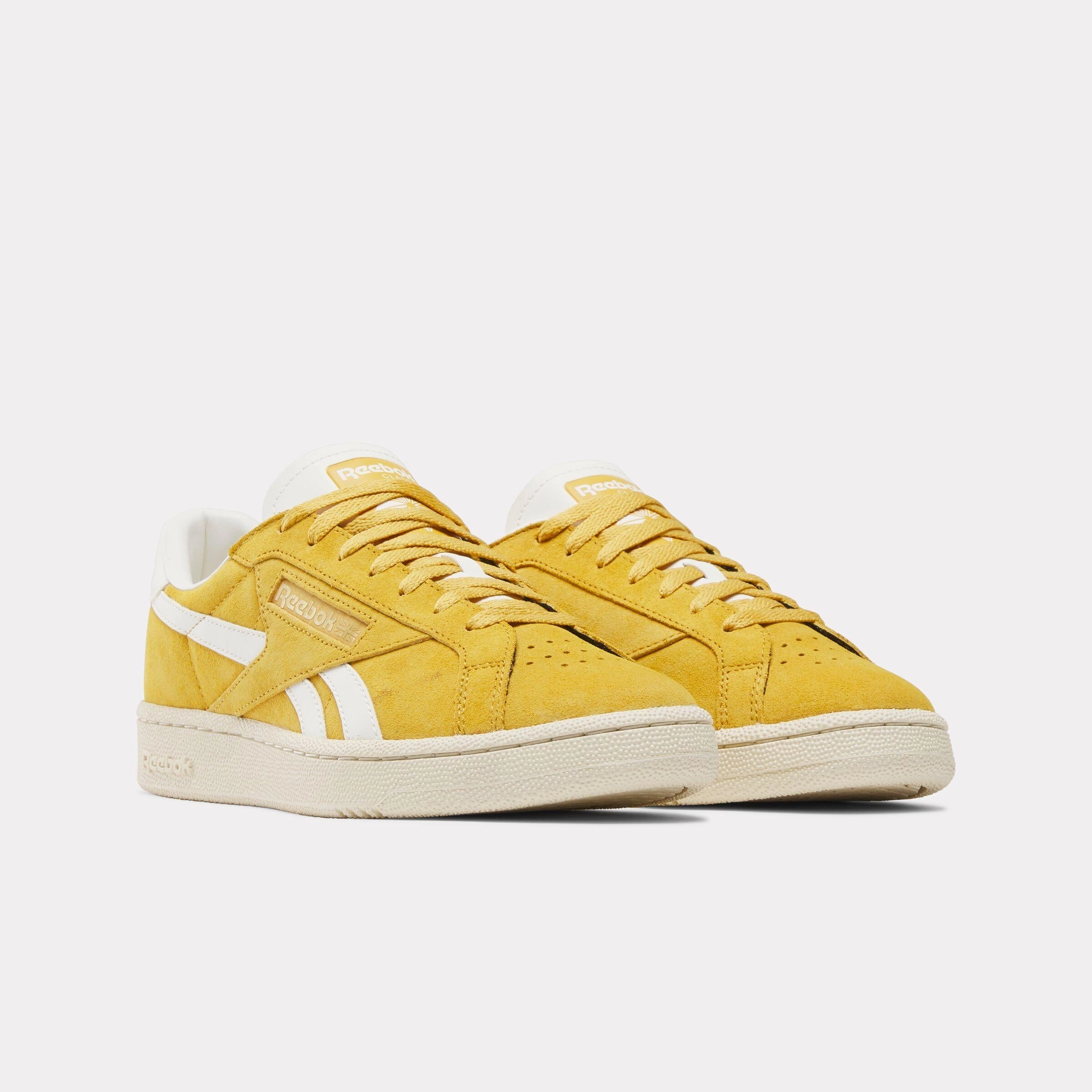 Soft Motion Step-On Reebok Footwear Men Club C Grounds UK Shoes GRITGOLD/PAPERWHITE/CHALK