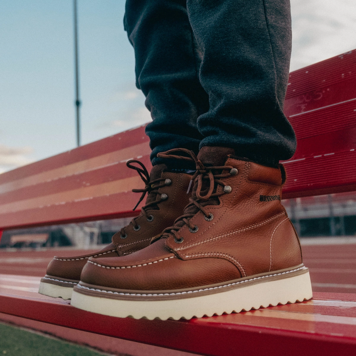 Soft Padding Layer Moc-Toe 6" Steel Toe - Mens