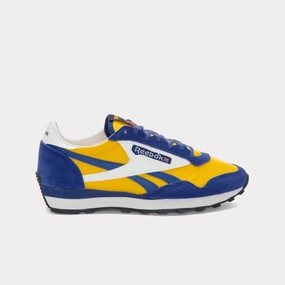 Heel Safe Reebok Footwear Men Aztec II Shoes COBALT/ALWAYS YELLOW/CHALK