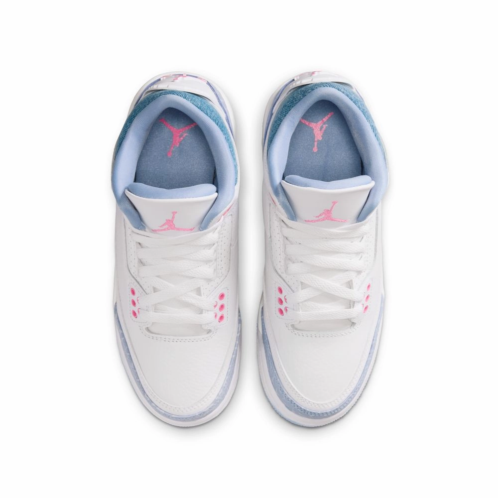Soft Sole Kids Air Jordan 3 'Denim Pink Glow'