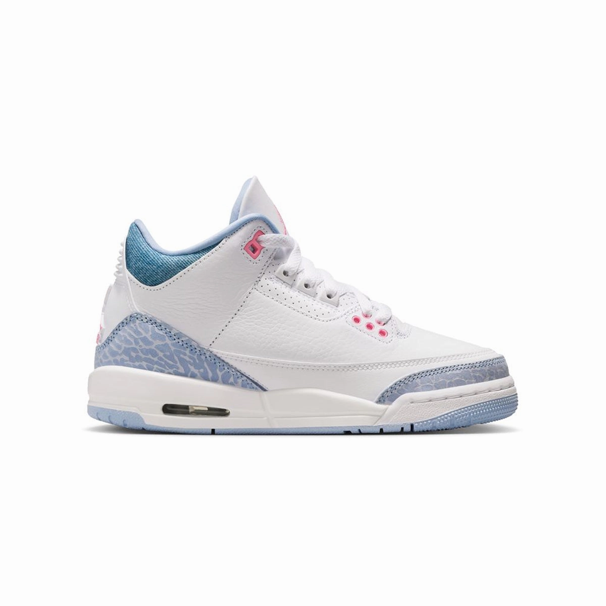 Kids Air Jordan 3 'Denim Pink Glow' Friend Jog