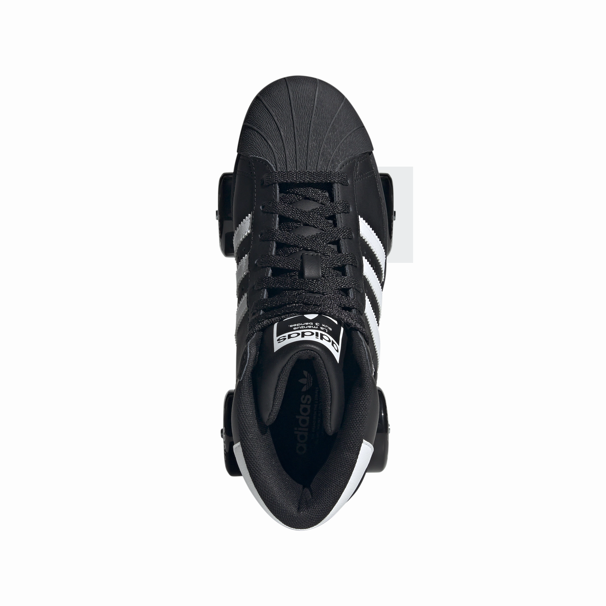 Soft Step-On Move Layer Superstar 82 Skate 'Black White'