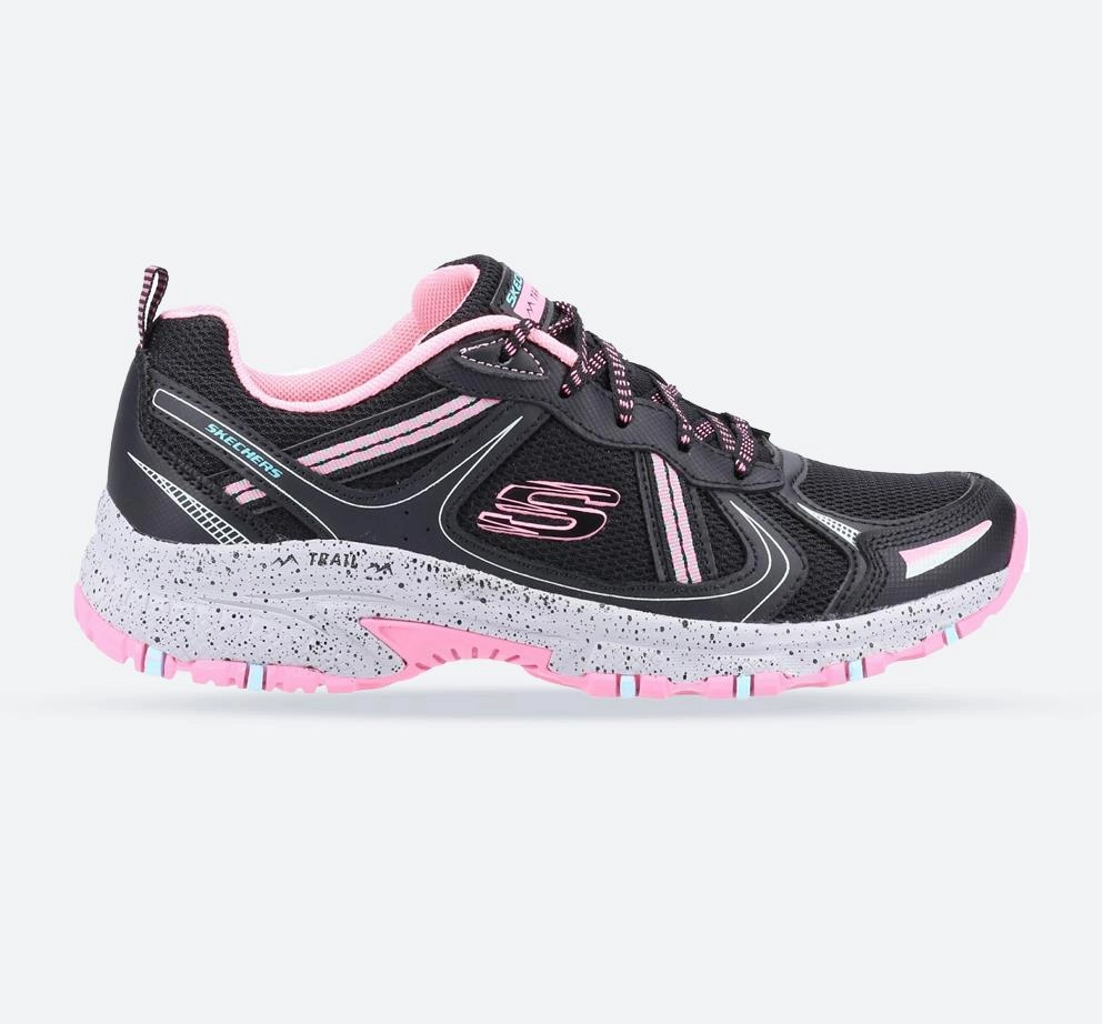 Sophisticated Women's Wide Fit Skechers 149820  Hillcrest Vast Adventure Sneakers - Black/Hot Pink