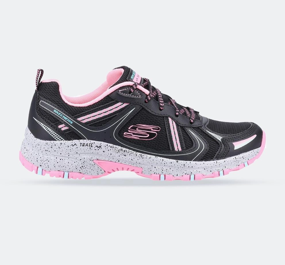 Sophisticated Women's Wide Fit Skechers 149820  Hillcrest Vast Adventure Sneakers - Black/Hot Pink