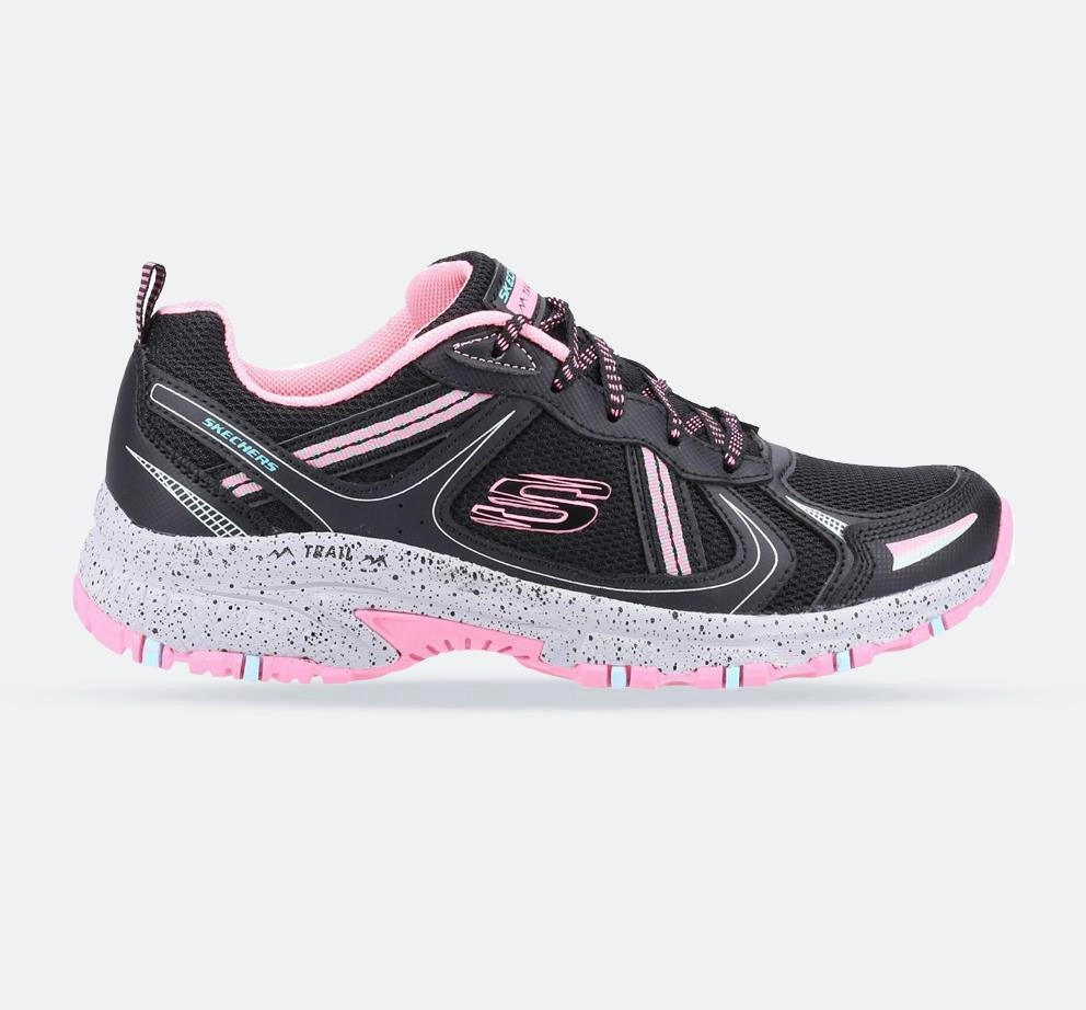 Sophisticated Women's Wide Fit Skechers 149820  Hillcrest Vast Adventure Sneakers - Black/Hot Pink