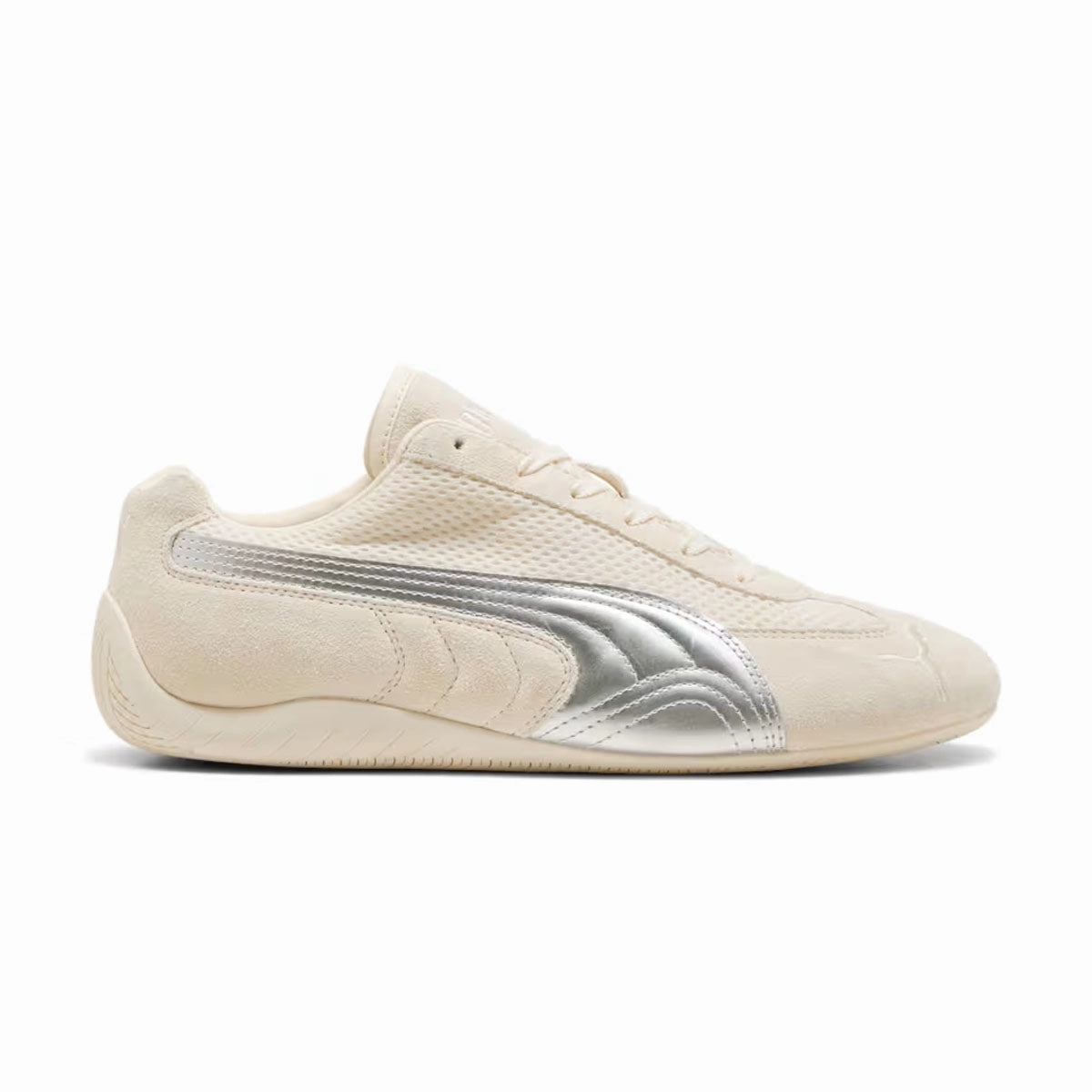 Speedcat Premium 'Frosted Ivory Matte Silver' Sprint Run Driving Comfort